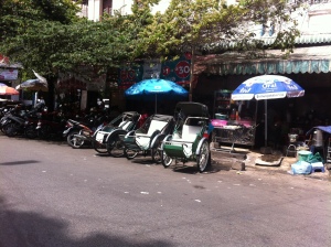 Les quelques cyclo-pousse de Phnom Penh